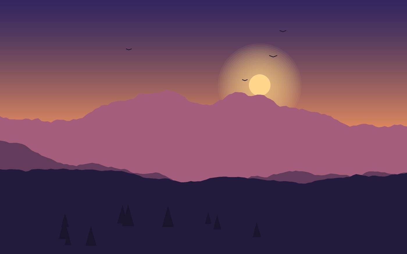 Landschaftsillustration