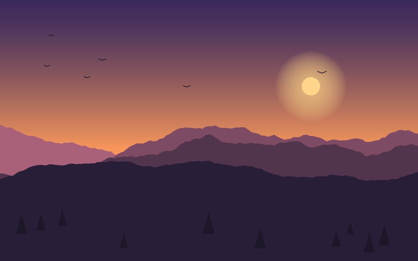Landschaftsillustration