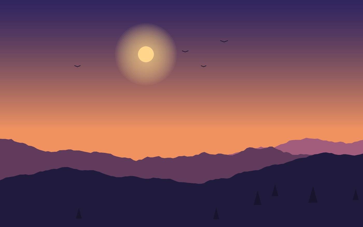 Ilustrace krajiny