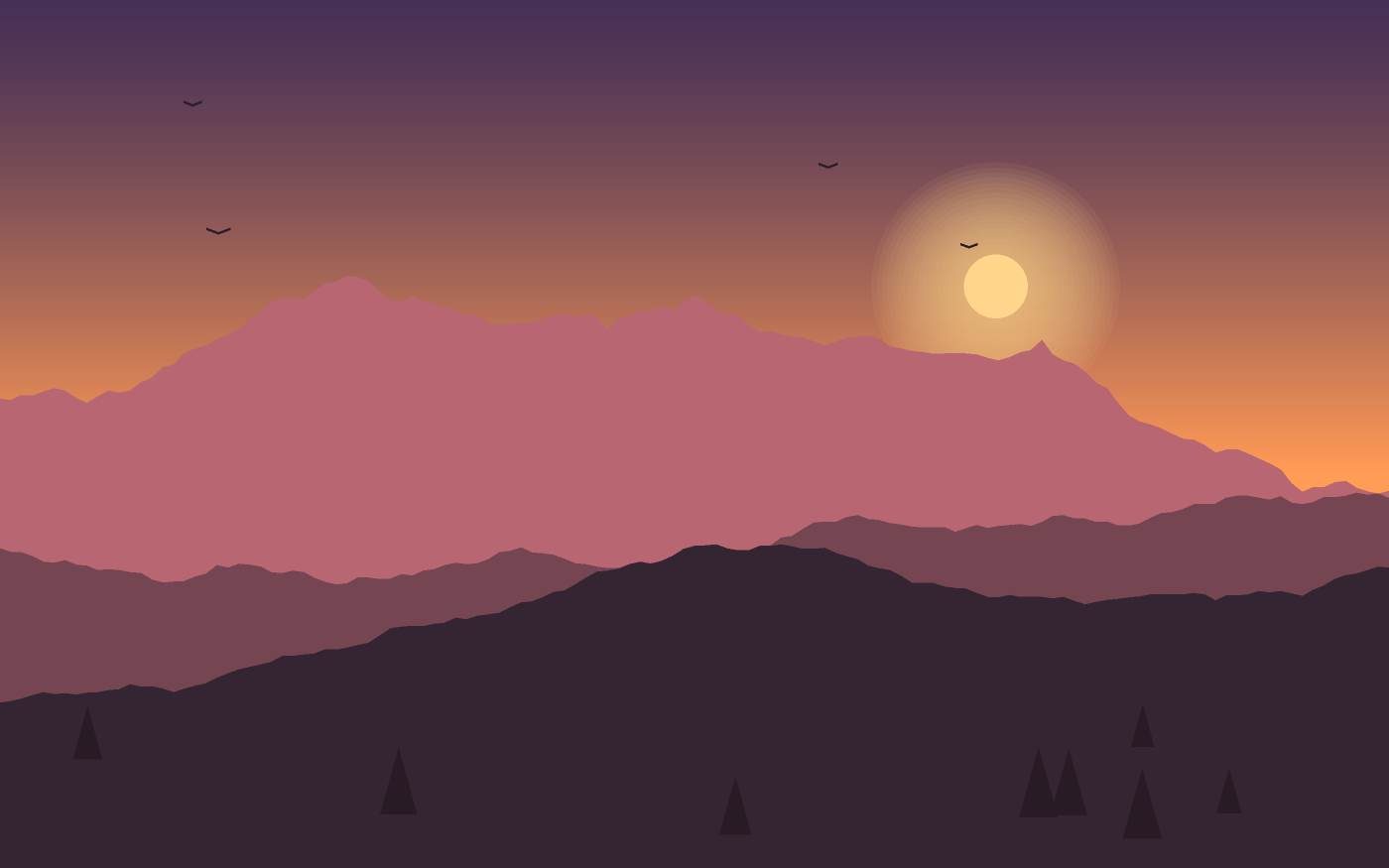 Ilustración de un paisaje