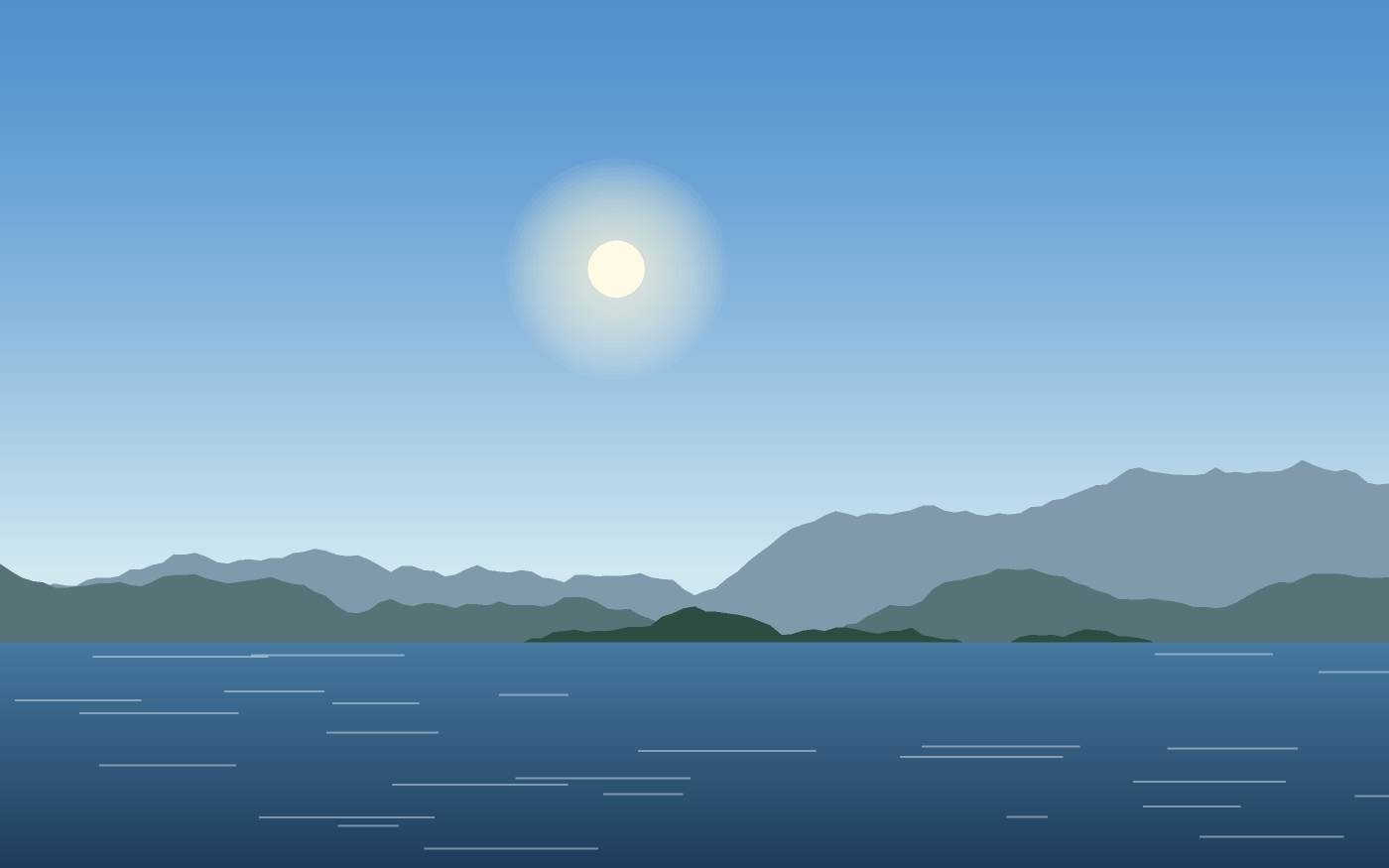 Illustrazione di un paesaggio