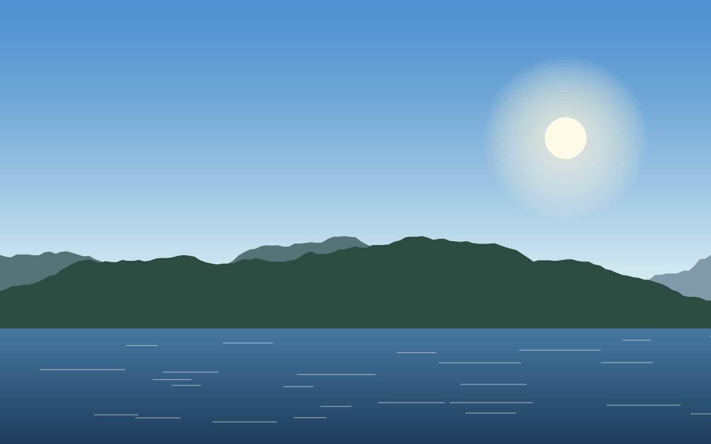 Illustrazione di un paesaggio