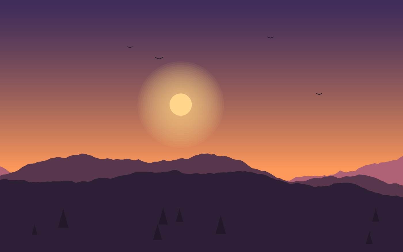 Landschapsillustratie