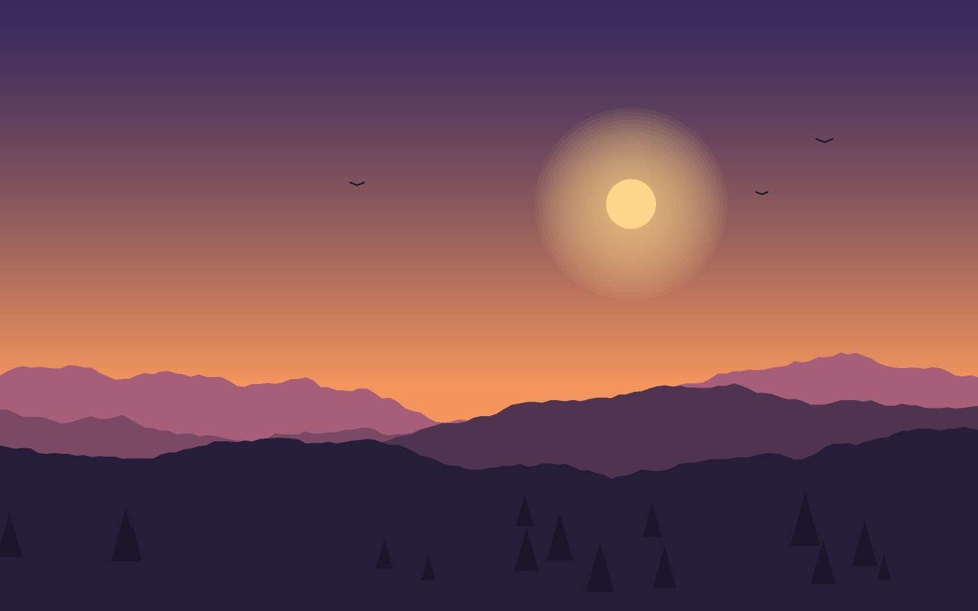 Landschapsillustratie