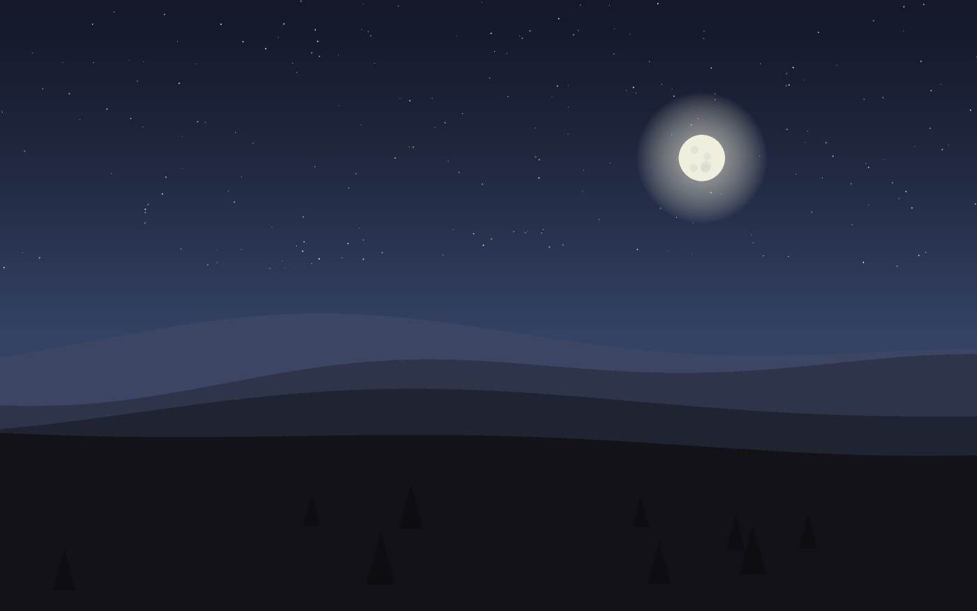 Ilustração de uma paisagem
