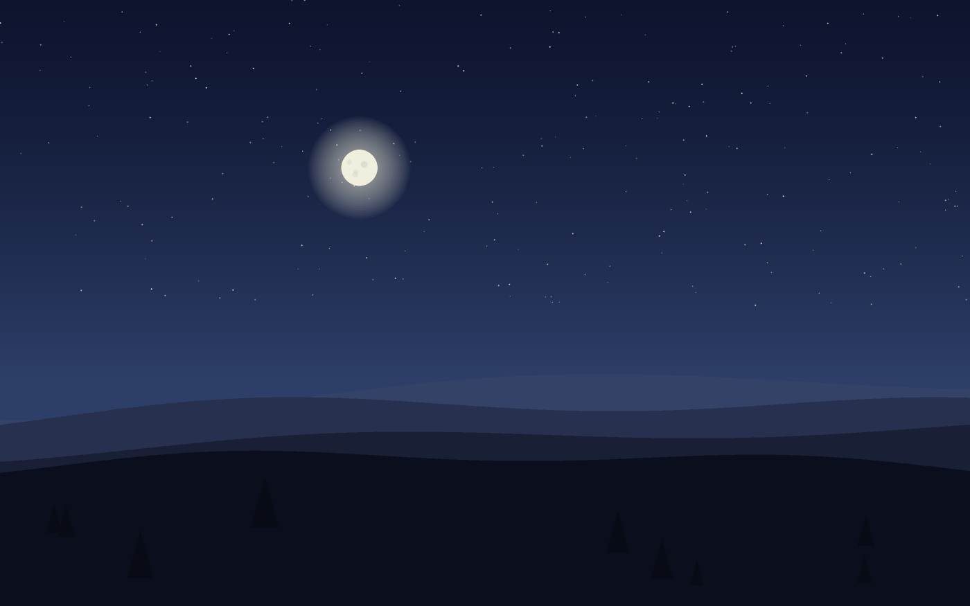 Ilustração de uma paisagem